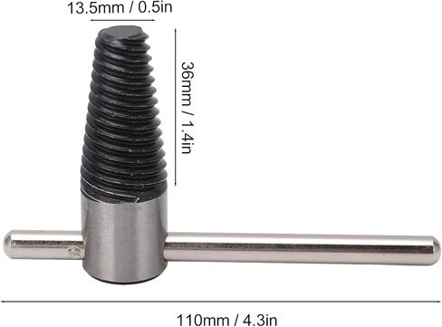 Screw Removal Tool A4 Steel Rustless High Torsion Screw Extractor Set for G1/2in G3/4in Water Pipe in Saudi Arabia