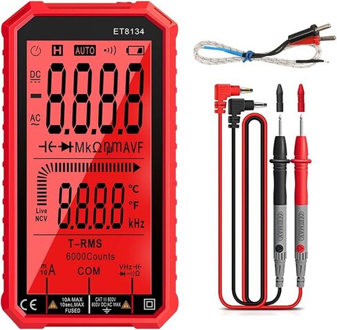 مولد الإشارة الحالي متعدد التيار المباشر الجهد الحالي التيار المتردد قياس التيار قياس مقاومة السعة (اللون: أحمر) in Kuwait