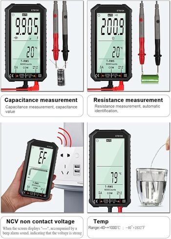 مولد الإشارة الحالي متعدد التيار المباشر الجهد الحالي التيار المتردد قياس التيار قياس مقاومة السعة (اللون: أحمر) in Kuwait