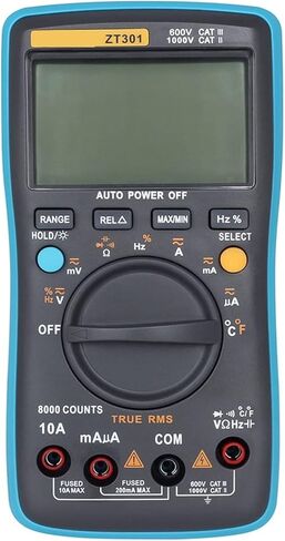 Current Signal Generator Digital Multimeter 8000 Counts Multifunction Voltage Temperature Capacitance Tester Portable Voltage Meter in Kuwait