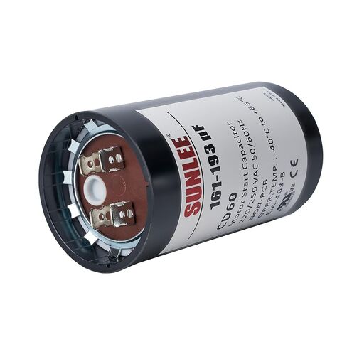 SUNLEE UL معترف به 161-193 فائق التوهج (MFD) 220-250 VAC CD60 مكثف بدء تشغيل المحرك الدائري 50/60 هرتز محرك كهربائي يعمل بالتيار المتردد مناسب عالميًا لتشغيل محرك التيار المتردد أو تشغيل المروحة ومكيف الهواء البارد أو المضخة الحرارية in Kuwait