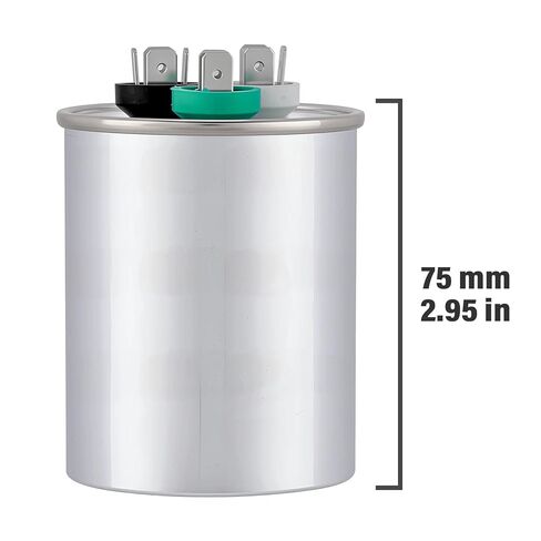 40/5uF 40/5MFD AC Capacitor CBB65B 40 5 uF MFD 40+5uF 370V/440V Round Dual Run Start A/C Capacitors ±6% for Air Conditioner in Kuwait