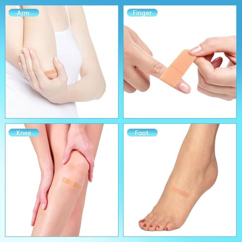 1500 جهاز كمبيوتر شخصى مجموعة متنوعة من الضمادات اللاصقة السائبة للماء لاصقة تنفس الضمادات للبشرة الحساسة المدارس الممرضات الشركات السفر مجموعات الإسعافات الأولية لوازم الرعاية بلا مأوى التبرعات (5 أحجام) in Kuwait