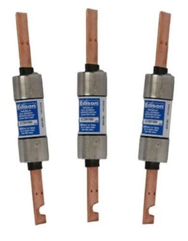 (Pack of 3) ECSR100 - Edison Time Delay Fuse - 100 Amp 600V - RK5 Dual Element in Saudi Arabia