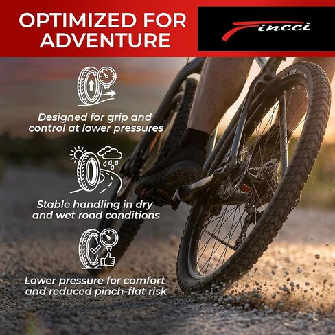 Fincci Nave Urban 700x45c Bike Tire - Pair Gravel Aramid 700c Tires 47-622 with 1mm Nylon Puncture Proof - Foldable 28 inch Bicycle Tyre for Road, Hybrid & City Commuter Bikes, 60 TPI in Saudi Arabia