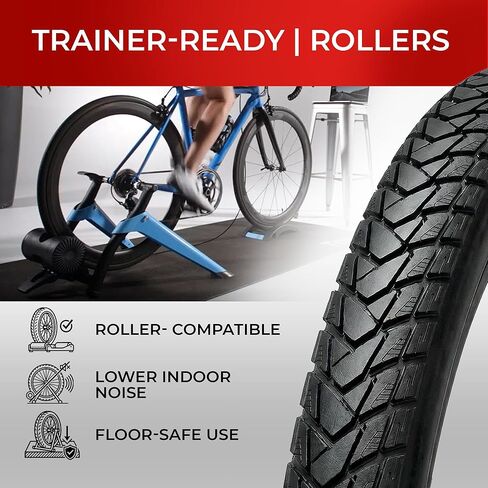 Fincci Nave Urban 700x45c Bike Tire - Pair Gravel Aramid 700c Tires 47-622 with 1mm Nylon Puncture Proof - Foldable 28 inch Bicycle Tyre for Road, Hybrid & City Commuter Bikes, 60 TPI in Saudi Arabia