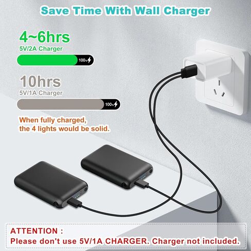 حزمة بطارية قفازات ساخنة RTDEP 5 فولت 6000 مللي أمبير في الساعة، 4 مستويات تسخين، بطاريات للجوارب الساخنة، النعال، مخرج تيار مستمر، بطارية قابلة لإعادة الشحن للنعال الحرارية - زوج واحد in Kuwait