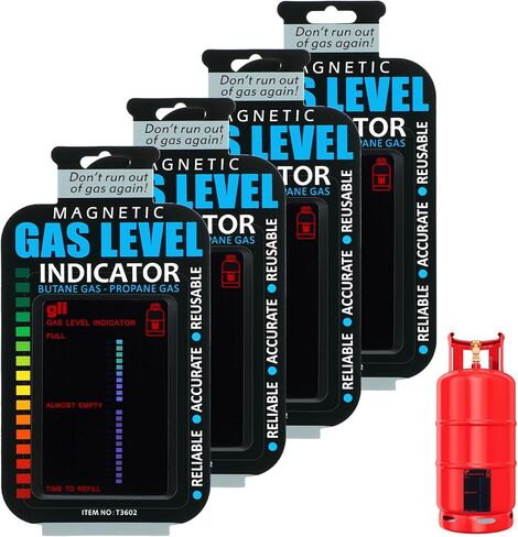 4 Pcs Gas Level Indicator Fuel Level Indicators Sticker small Propane Tank Gauge for Home Kitchen Outdoor Barbecues Camping Tool in Saudi Arabia