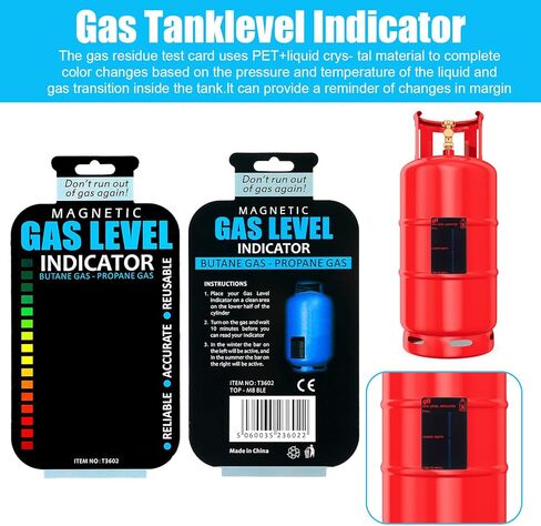 4 Pcs Gas Level Indicator Fuel Level Indicators Sticker small Propane Tank Gauge for Home Kitchen Outdoor Barbecues Camping Tool in Saudi Arabia