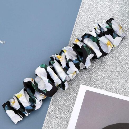 20mm 10Pack Scrunchies Elastic Replacement Band, Compatible with Samsung Galaxy Watch Models (4 Classic 42mm/46mm, 3 41mm, 42mm, 5 Pro 45mm, 5) in Saudi Arabia