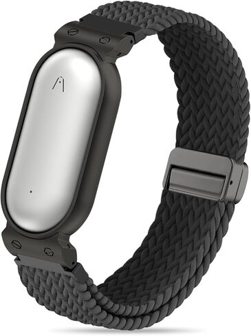 Bolesi Wristband Compatible with Plaud NotePin S/NotePin AI Voice Recorder,Metal Protective Case Soft Stretchy Breathable Nylon Magnetic Clasp Strap for Plaud NotePin Voice Recorder Accessory in Kuwait