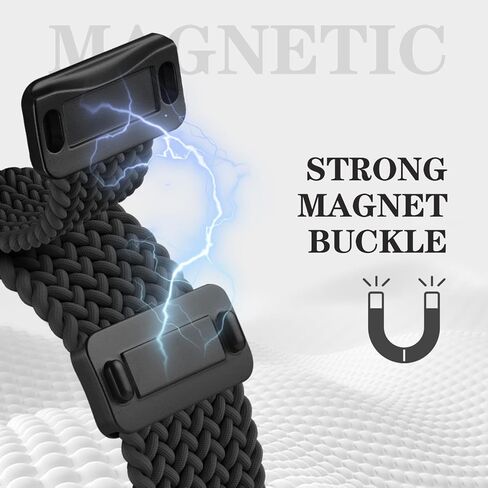 Bolesi Wristband Compatible with Plaud NotePin S/NotePin AI Voice Recorder,Metal Protective Case Soft Stretchy Breathable Nylon Magnetic Clasp Strap for Plaud NotePin Voice Recorder Accessory in Saudi Arabia
