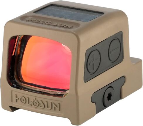 HOLOSUN HE509T X2 Reflex Pistol Sight - Shake-Awake Parallax-Free Enclosed Sight with MRS - RMR Adapter Included - Red/Green in Saudi Arabia