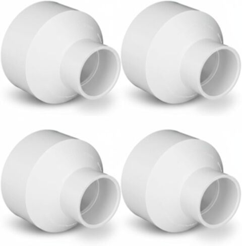 2 Pcs 2-1/2" x 2" PVC DWV Reducer Coupling Adapter (Socket x Socket) Schedule 40 Slip Reducing Coupling Pipe Fittings for Home Sewer Plumbing in Saudi Arabia