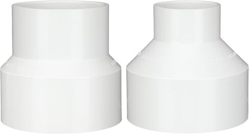 2 Pcs 2-1/2" x 2" PVC DWV Reducer Coupling Adapter (Socket x Socket) Schedule 40 Slip Reducing Coupling Pipe Fittings for Home Sewer Plumbing in Saudi Arabia