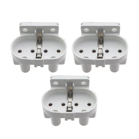 3PCS 2G11 Lampholder 4 Pin UV Lamp Holder White in Kuwait