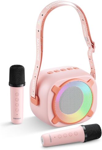 Siren K1 Mini Karaoke Machine For Kids Home Party الأكثر شعبية هدايا عيد ميلاد للبالغين من 3 إلى 12 عامًا مع فتيان مع ميكروفونات لاسلكية مزدوجة بلوتوث. in Kuwait