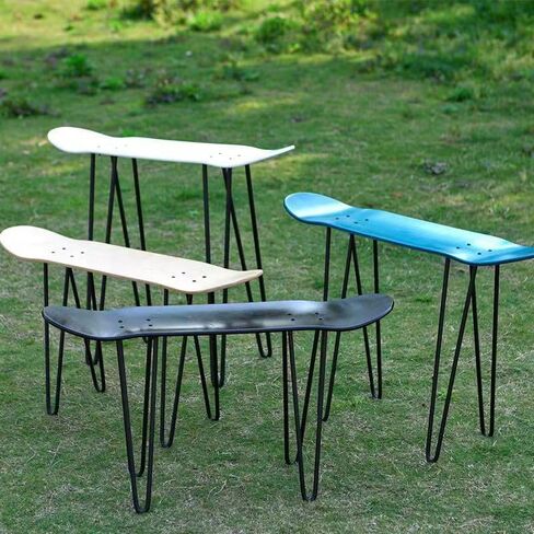 2Pcs Skateboard Stool Legs, 15.75inch Longboard Benches Feet, 350lbs Load Capacity, Creative Skateboard & Longboard Accessories for Skateboarders in Saudi Arabia