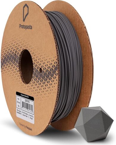 Protopasta Stainless Steel Filled PLA 3D Printer Filament | ProtoPlant Metal-Filled PLA Plastic Printer Filament with 60% Steel | Polish & Patina Friendly Metal Composite Filament | 1kg Metallic Spool in Saudi Arabia