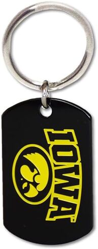 Fan Frenzy Gifts Keytag, Iowa Hawkeyes Officially Licensed, Silver, Keychain, NCAA, Unisex Adult;Teens in Saudi Arabia