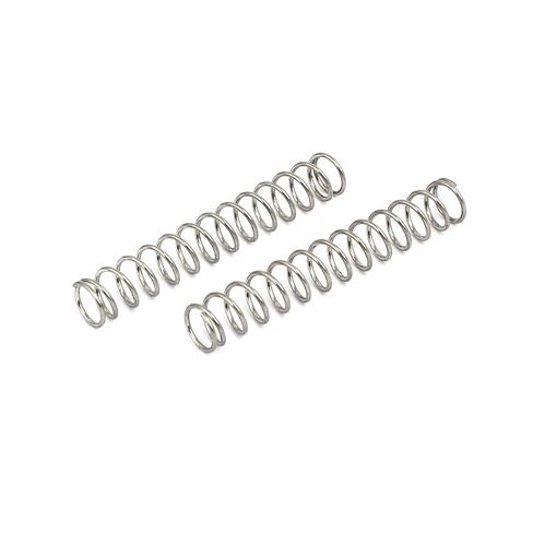 0.8mmx8mmx50mm 304 الفولاذ المقاوم للصدأ ضغط الينابيع فضية اللون 10pcs in Saudi Arabia