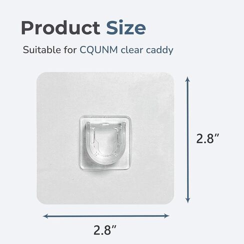 Shower Caddy Adhesive Replacement 6 Pack, Adhesive Sticker Hook Bath Toy Storage Holder, No Drilling Adhesive Hook 6 Pack in Saudi Arabia