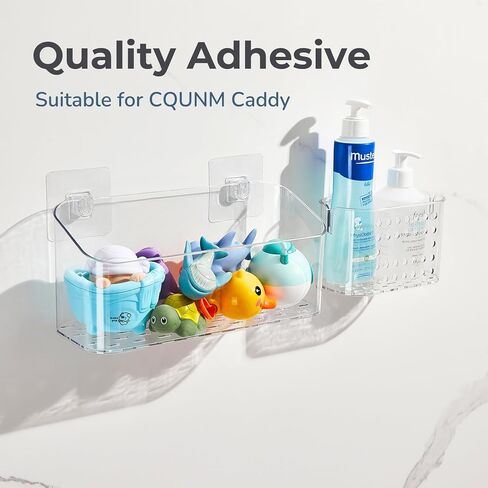 Shower Caddy Adhesive Replacement 6 Pack, Adhesive Sticker Hook Bath Toy Storage Holder, No Drilling Adhesive Hook 6 Pack in Saudi Arabia