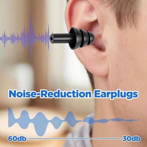 200 Pairs Silicone Ear Plugs Reusable Waterproof EarPlugs Sleeping Noise Cancelling Soft Foam Ear Plugs Hearing Protection for Swimming, Concerts, Shooting, Travel, and Construction in Saudi Arabia