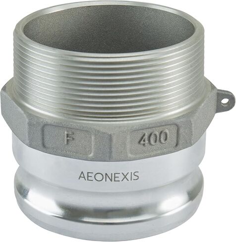 1PCS 4" Lightweight Camlock Fittings Type F - A380 Permanent Mold Aluminum, Cam Lock Corrosion-Resistant Adapter & Male NPT for Water/Oil Flow Systems in Saudi Arabia