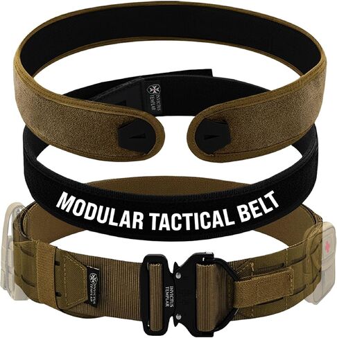 حزام تكتيكي معياري من Armiger - نايلون 1000D مكون من 3 أجزاء، حزام MOLLE تكتيكي عالي التحمل سريع التحرير in Kuwait