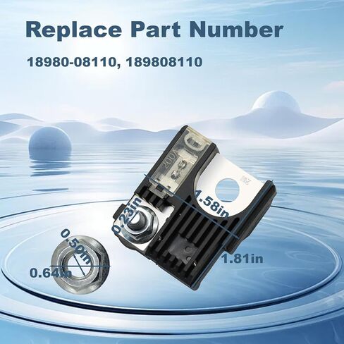 200Amp Battery Fuse C w Nuts Compatible with Hyundai Kia Sedona Elantra Soul Rio etc Replace# 18980-08110 in Saudi Arabia