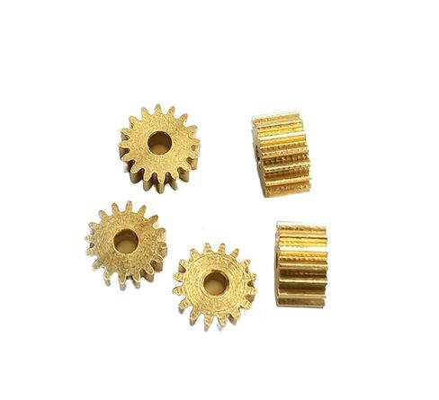 Steel Heavy Duty Motor Pinion Gear 162A 0.4M Copper Gear 16T OD=7.2mm Shaft Hole 1.48/ .98mm Motor Spindle Metal Pinion 161.5A 163A(161.5A-2.4H-2PCS) in Saudi Arabia