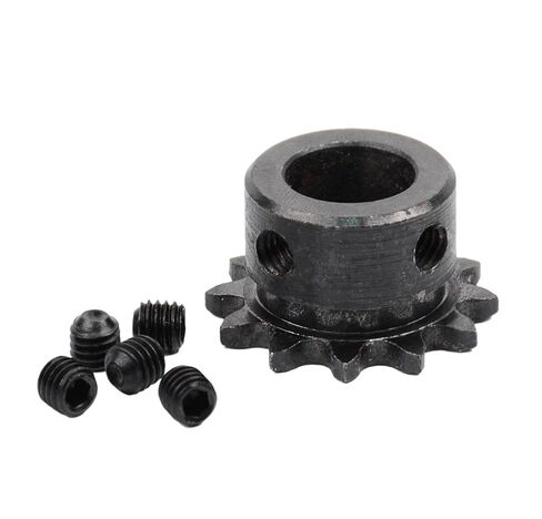 Steel Heavy Duty Motor Pinion Gear 1pcs 04C Chain Gear Steel 12 Teeth Industrial Sprocket Wheel with Top Wire Bore 5mm 6mm 8mm 10mm 12mm(5mm) in Saudi Arabia