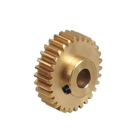 Steel Heavy Duty Motor Pinion Gear 2pcs 0.5M 20 21 22 23 24 25 26 27 28 29 Teeth Brass Step Spur Gear CNC Lathe Machining Parts Hole Diameter 4mm(29 Teeth) in Saudi Arabia