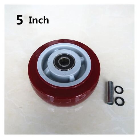1 Pack 5 Inch Caster Red Medium Heavy Duty Single Wheel Hand Wheel in Saudi Arabia
