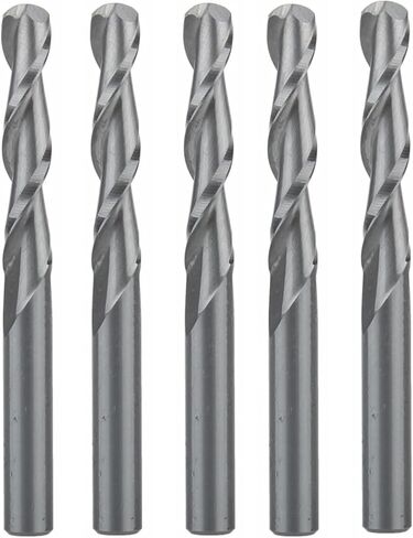 5 قطعة/الوحدة اثنين من المزامير الصلبة كربيد الكرة الأنف نهاية المطاحن 4X22mm المغلفة CNC بت كربيد الكرة الأنف نهاية مطحنة in Kuwait