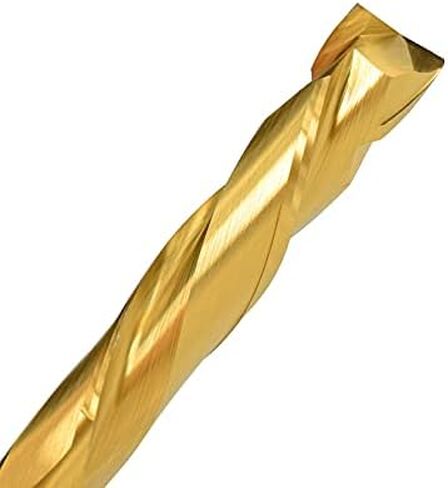 2 Flute Up Down Spiral End Mill CNC Router Bit 3.175/4/6/8/10mm Shank Tianium Coated Carbide End Mill for Wood Carving Engraving Grinding in Saudi Arabia