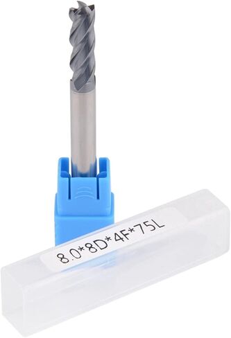 2 قطعة 4-فلوت نهاية مطحنة بت HSS CNC مستقيم عرقوب لقمة ثقب القاطع أداة مجموعة 8 مللي متر D8 * 25 * D8 * 75L أربعة المزامير سوليد كربيد شقة مربع نهاية المطاحن بت التوجيه in Kuwait