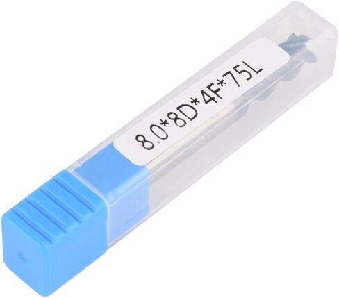 2 قطعة 4-فلوت نهاية مطحنة بت HSS CNC مستقيم عرقوب لقمة ثقب القاطع أداة مجموعة 8 مللي متر D8 * 25 * D8 * 75L أربعة المزامير سوليد كربيد شقة مربع نهاية المطاحن بت التوجيه in Kuwait