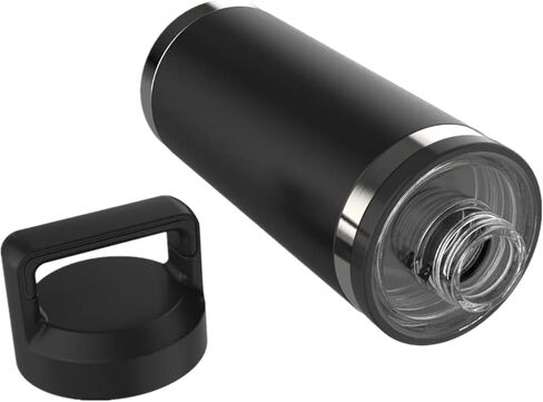 1 Pack Chug Cap Replacement Compatible with Yeti Rambler Bottle 18/26/36/46/64oz,Leak-Proof, Dishwasher-Safe (Black) in Saudi Arabia