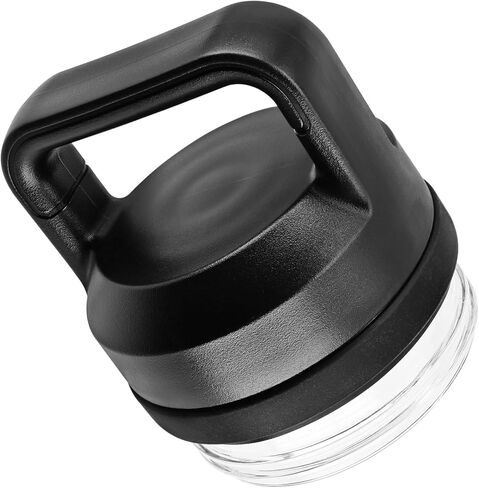 1 Pack Chug Cap Replacement Compatible with Yeti Rambler Bottle 18/26/36/46/64oz,Leak-Proof, Dishwasher-Safe (Black) in Saudi Arabia