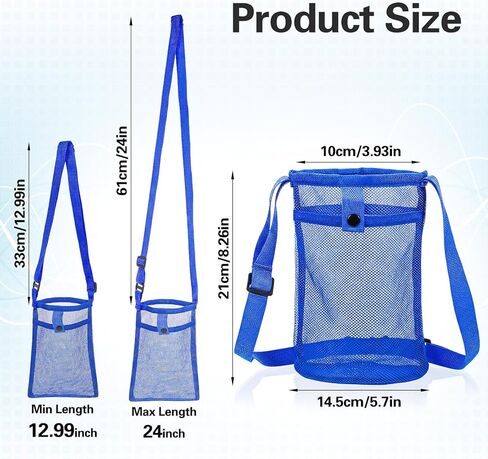 2 PCS Water Bottle Holder with Strap, Nylon Water Bottle Carrier for Walking Hiking Camping Travel, Portable Adjustable Bottles Bag Sling with Pocket in Saudi Arabia