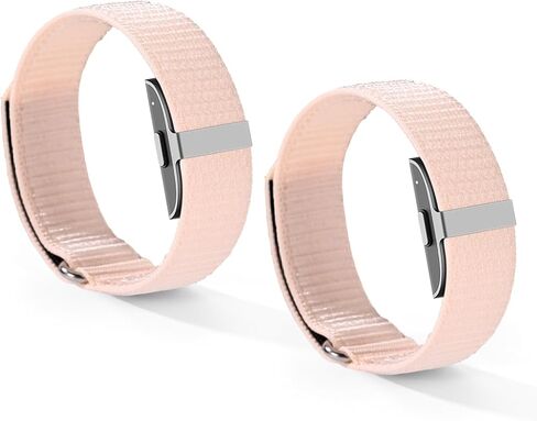 2pcs Band Replacement Strap for Hume Health Band Wrist Charger Bracelet, 26.8x2cm/10.55x0.79 Inch Breathable Adjustable Nylon Loop Wristband for Sleeping Hiking Cycling Women Men Gift in Saudi Arabia