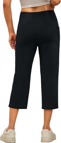 DLOODA High Waist Yoga Pants Athletic Workout Leggings with Pockets XX-Large in Kuwait