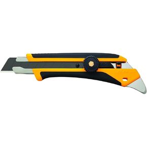 OLFA 18mm Heavy-Duty Utility Knife (L-5) - Multi-Purpose Custom Cutting Depth Precision Knife w/Reinforced Fiberglass Handle & Snap-Off Blade, Replacement Blades: Any OLFA 18mm Blade in Kuwait