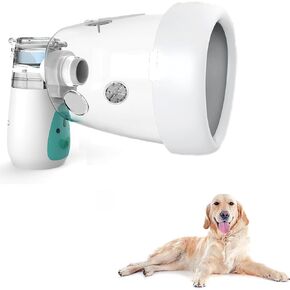 جهاز استنشاق الحيوانات الأليفة للكلاب، جهاز استنشاق الكلاب وقناع الاستنشاق للكلاب، منخفض الضوضاء، مناسب للكلاب الكبيرة، أخضر L in Kuwait