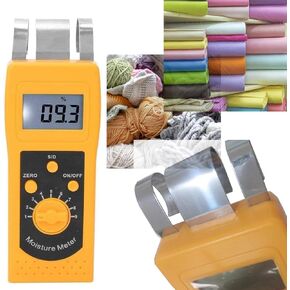 Textile Moisture Meter Tester Analyzer Measuring Range 0.0% to 90% for Cotton Clothes Yarn Wool in Kuwait