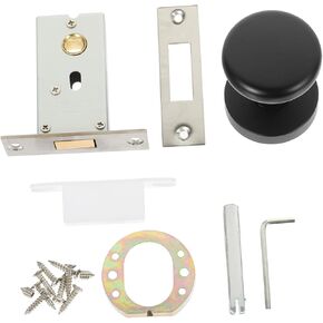 TEHAUX 1Set Keyless Zinc Alloy Rotate Lock Privacy Door Lock with Smooth Finish Durable Security for Home Bedrooms Stylish Design Easy Installation in Saudi Arabia