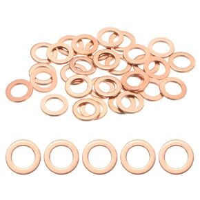 M METERXITY 100-Pack Copper Washers, Metric M10x14x1mm Copper Sealing Washers for Bolts Screws Nuts for Automotive/Machinery/Plumbing, Flat Metal Flat Ring in Kuwait