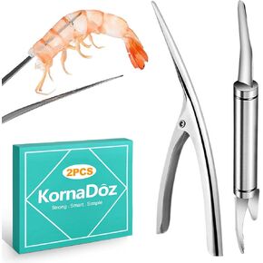 2 Pack Stainless Steel Shrimp Peeler and Deveiner Tool, Multifunctional Shrimp Cleaner Knife for Effortless Seafood Prep, Professional Shrimp Cleaning Gadget for Home Kitchen in Kuwait